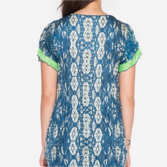 Johnny Was Puente Silk Tunic Geometric Print Tunic Top Small - Picture 8 of 12